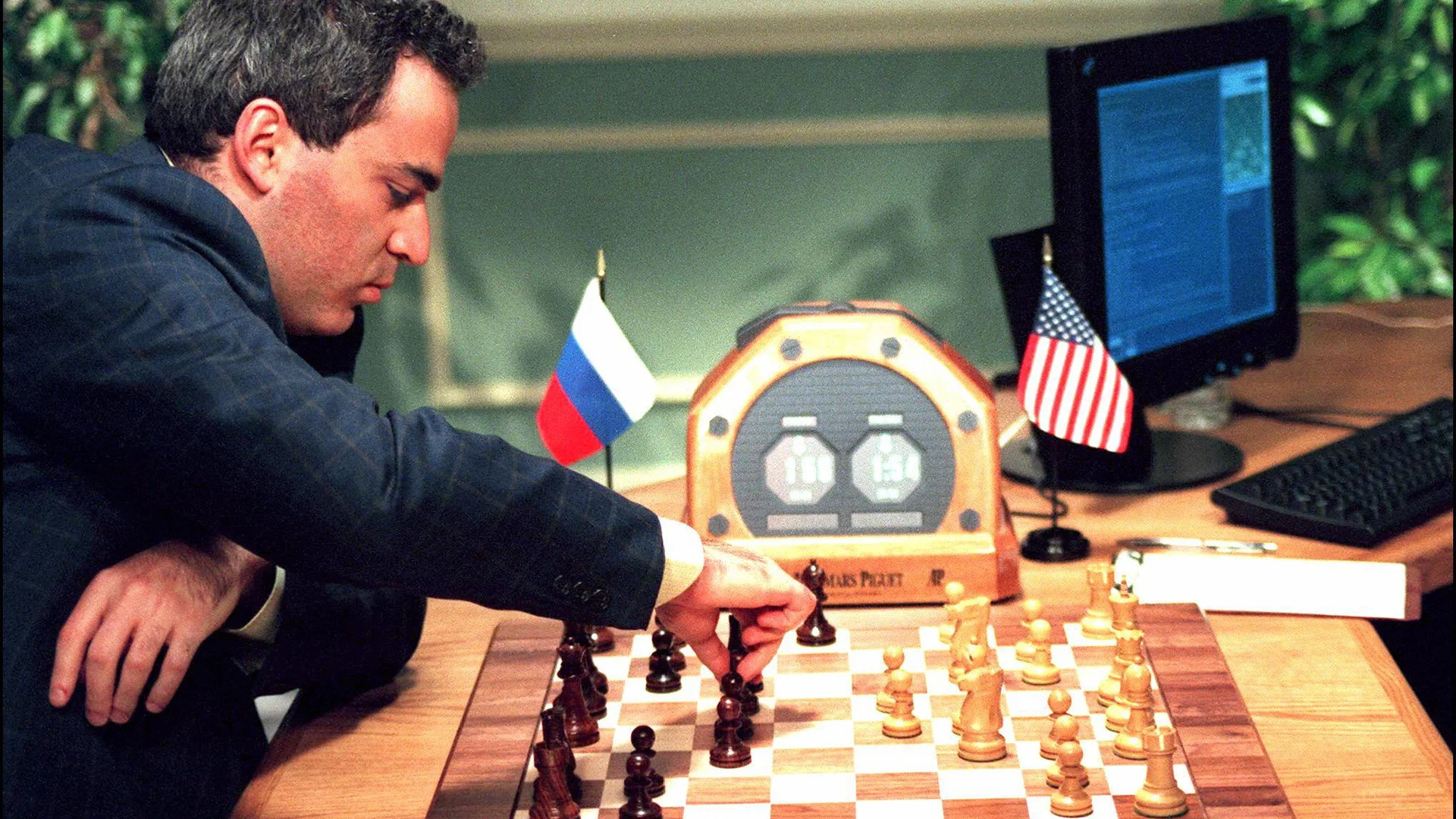 IBM Deep Blue supercomputer, the chess-playing machine that defeated world champion Garry Kasparov in 1997